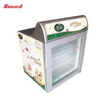 21-55L Desktop Mini Glass Door Ice Cream Display Freezer